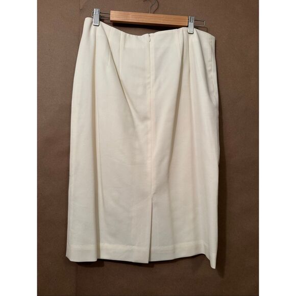 NWT Cream Pendleton Wool Pencil Skirt - Picture 4 of 7